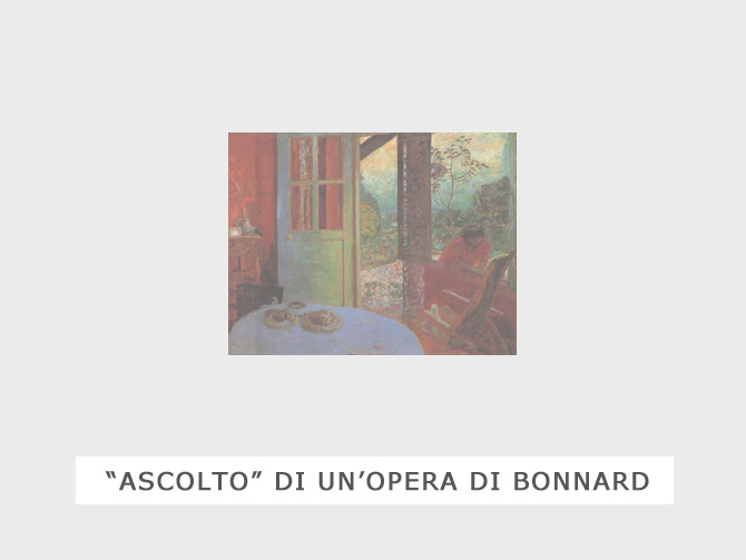 ascolto opera di Bonnard